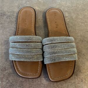 MARELLA Women's Silver Beaded Sandals
